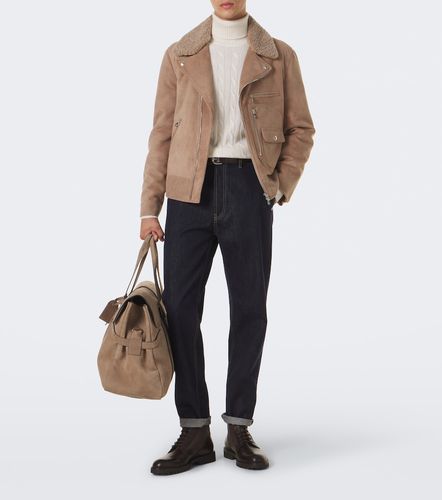 Veste en daim et shearling - Brunello Cucinelli - Modalova