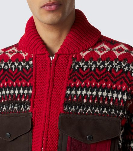 Cardigan en laine et daim - Junya Watanabe - Modalova