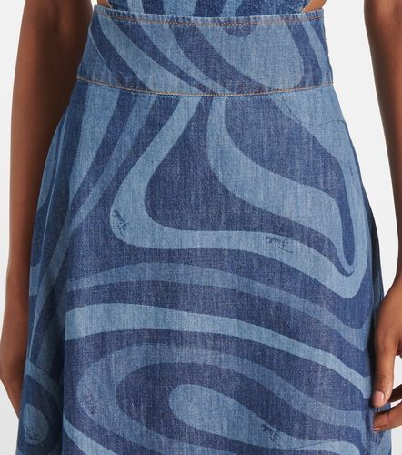 Jupe longue Marmo en denim à taille haute - Pucci - Modalova