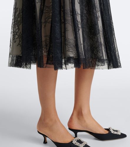 Robe midi en dentelle à ornements - Erdem - Modalova