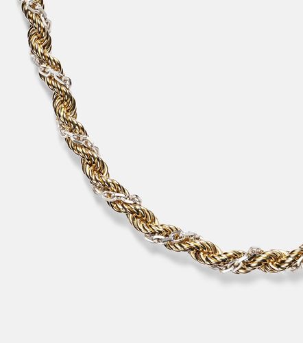 Yvonne Léon Collier Corde Torsade en or blanc et 18 ct - Yvonne Leon - Modalova