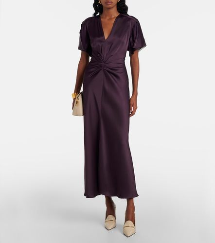 Robe longue en satin - Victoria Beckham - Modalova