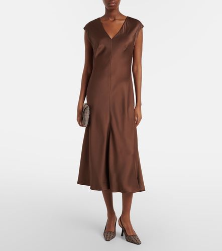 Robe midi Monili en satin - Brunello Cucinelli - Modalova