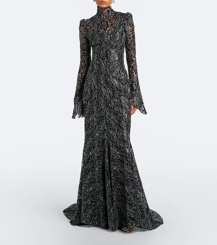 Robe longue Votiva en guipure - De La Vali - Modalova