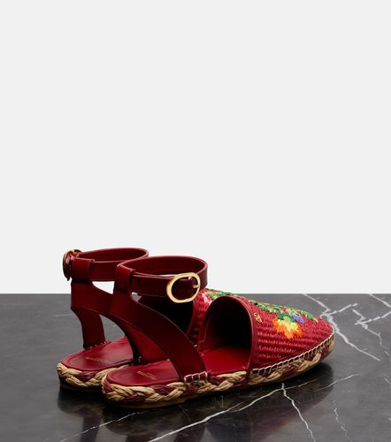 Espadrilles Bribri en raphia et cuir - Valentino Garavani - Modalova