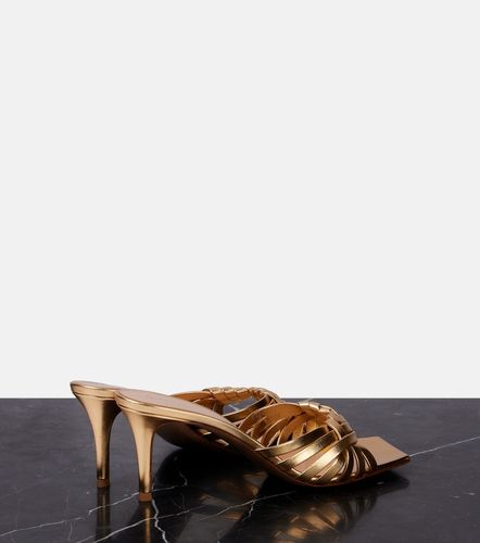 Mules en cuir métallisé - Gianvito Rossi - Modalova