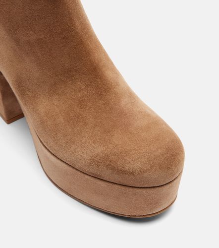 Bottines à plateau Sally en daim - Gianvito Rossi - Modalova