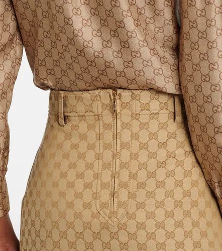 Gucci Jupe midi en toile GG - Gucci - Modalova