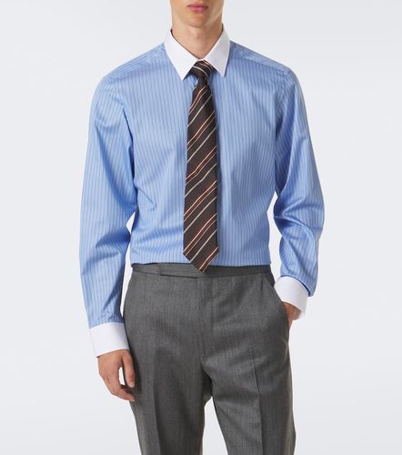 Chemise rayée en satin de coton - Tom Ford - Modalova