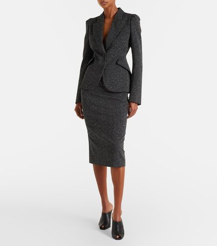 McQueen Blazer en laine à rayures - McQueen - Modalova