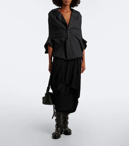 Jupe midi asymétrique en laine - Junya Watanabe - Modalova