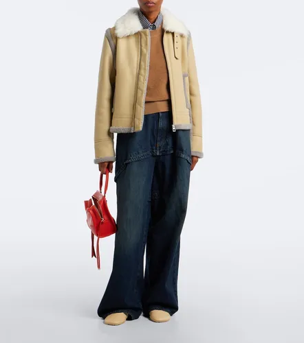 Loewe Veste en cuir et shearling - Loewe - Modalova
