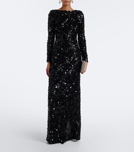 Robe longue à sequins - Oscar de la Renta - Modalova
