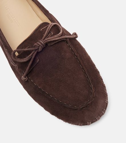 Le Monde Béryl Mocassins Pilote brodés en daim - Le Monde Beryl - Modalova