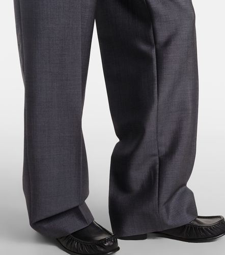 Pantalon droit en mohair et laine - Miu Miu - Modalova