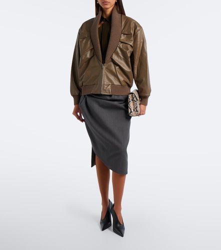 Veste bomber Zana en cuir - Victoria Beckham - Modalova