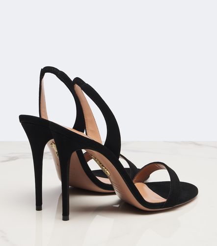 Sandales So Nude 105 en daim - Aquazzura - Modalova