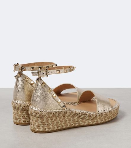 Sandales Rockstud en cuir - Valentino Garavani - Modalova