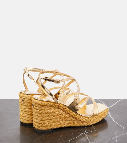 Espadrilles compensées Ayla en cuir - Jimmy Choo - Modalova