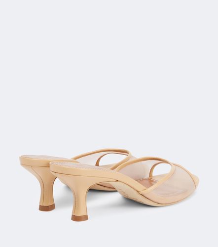Mules Brigitte 55 en résille et cuir - Staud - Modalova