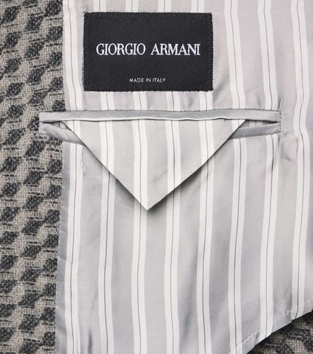 Blazer en cachemire et laine mélangés - Giorgio Armani - Modalova