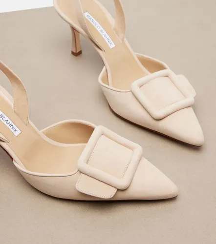 Escarpins slingback Maysli en daim - Manolo Blahnik - Modalova