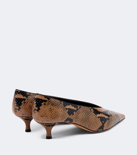 Le Monde Béryl Escarpins Babouche en cuir façon serpent - Le Monde Beryl - Modalova