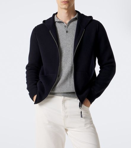 Veste à capuche en laine et cachemire - Allude - Modalova