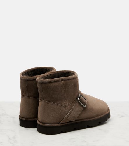Bottines en daim et shearling - Brunello Cucinelli - Modalova