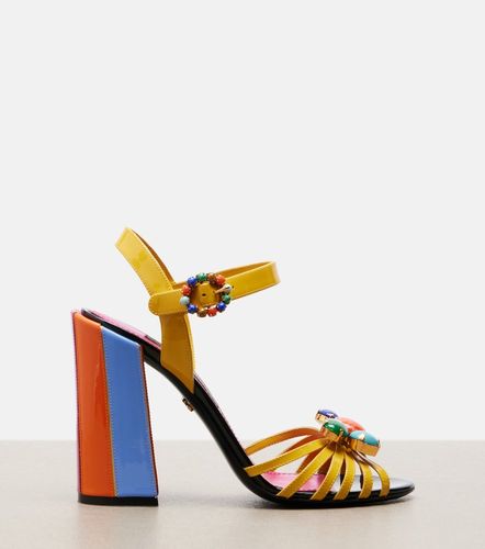 Sandales Keira en cuir à ornements - Dolce&Gabbana - Modalova