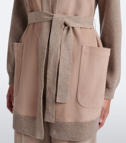 Cardigan en laine, cachemire et daim - Max Mara - Modalova