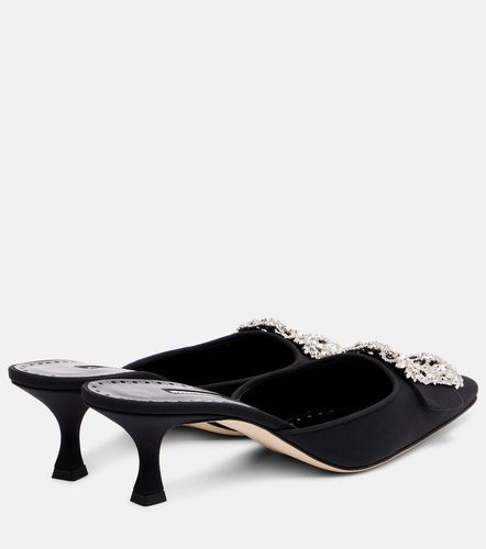 Mules Maysale Jewel 50 en crêpe de Chine - Manolo Blahnik - Modalova