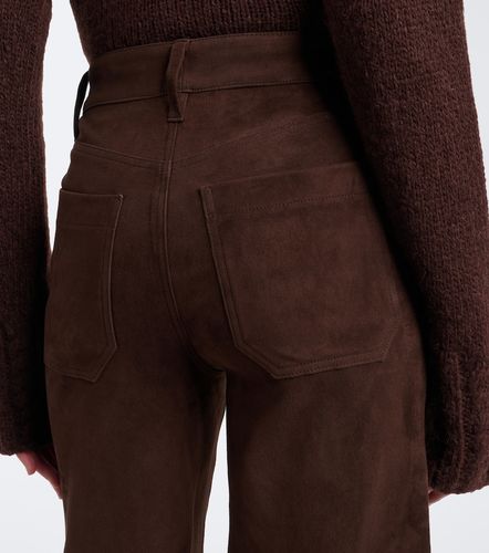 Pantalon ample Le Slim Palazzo en daim - Frame - Modalova