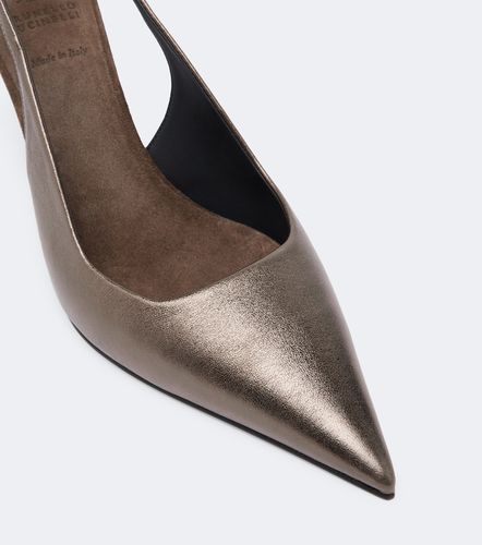 Escarpins slingback Monili en cuir - Brunello Cucinelli - Modalova