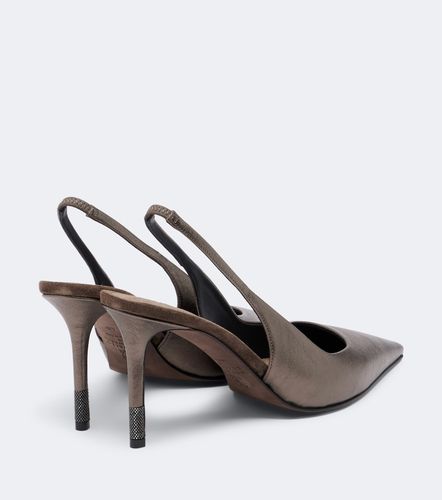 Escarpins slingback Monili en cuir - Brunello Cucinelli - Modalova