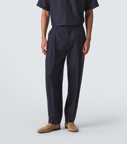Pantalon fuselé en lin - Dolce&Gabbana - Modalova