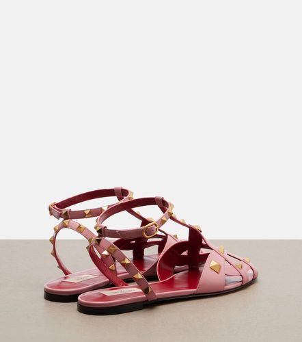 Sandales Rockstud en cuir - Valentino Garavani - Modalova