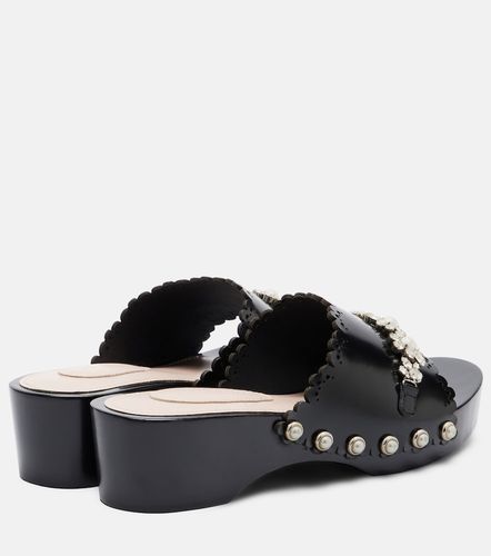 Mules en cuir à ornements - Simone Rocha - Modalova