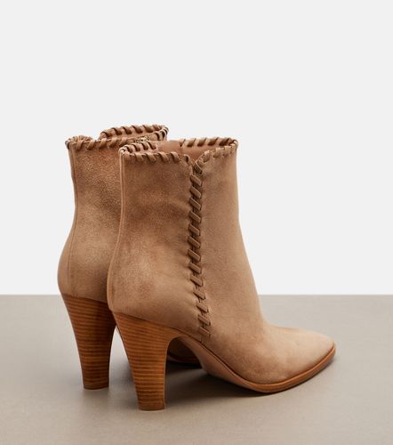 Bottines en daim et cuir - Gianvito Rossi - Modalova