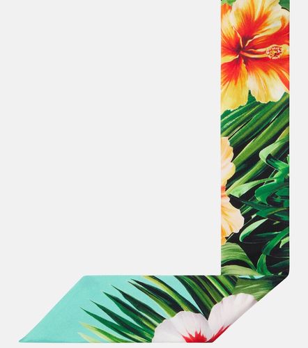 Foulard en soie à fleurs - Dolce&Gabbana - Modalova