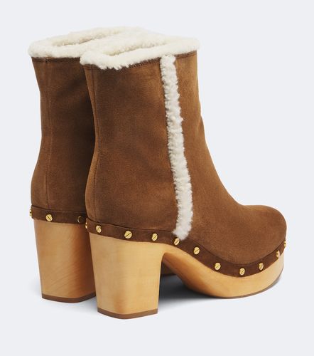 Bottines Loreen en daim à clous - Veronica Beard - Modalova