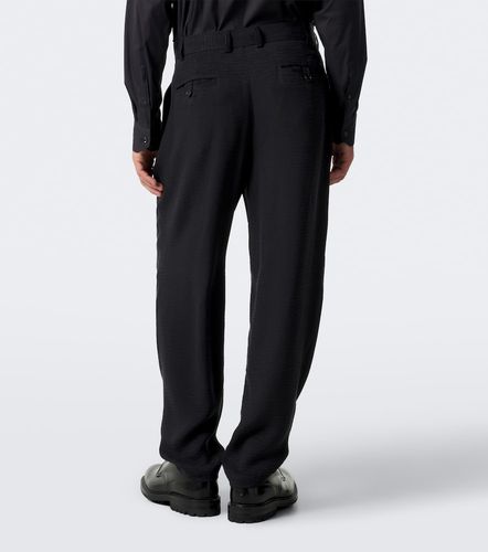 Pantalon droit en jacquard - Giorgio Armani - Modalova