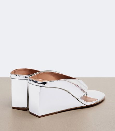 Alaïa Mules compensées Cube en cuir - Alaia - Modalova