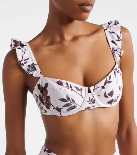 Haut de bikini Kiwi à volants à fleurs - Agua by Agua Bendita - Modalova