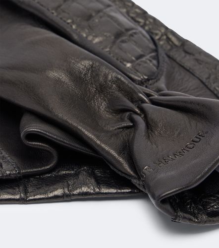 Nour Hammour Gants en cuir et soie - Nour Hammour - Modalova