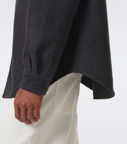 Surchemise en laine, soie et cuir - Loewe - Modalova
