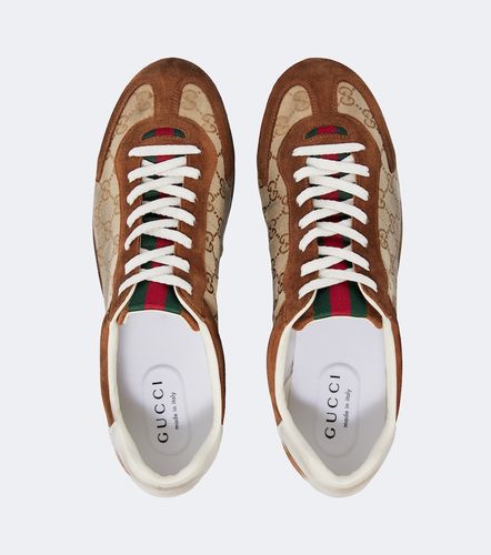 Baskets Shift en toile GG et daim - Gucci - Modalova