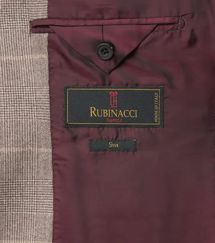 Blazer en laine vierge à carreaux - Rubinacci - Modalova