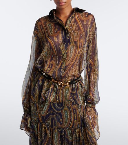 Etro Chemise en soie mélangée - Etro - Modalova
