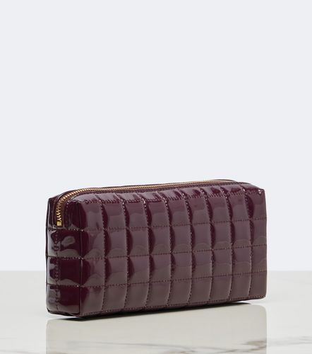 Pochette Cassandre matelassée en cuir verni synthétique - Saint Laurent - Modalova